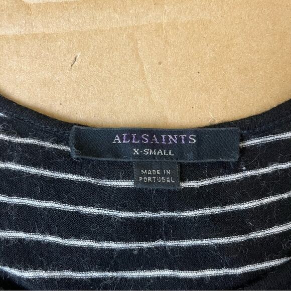 All Saints Tyra Stripe Top - Picture 8 of 9